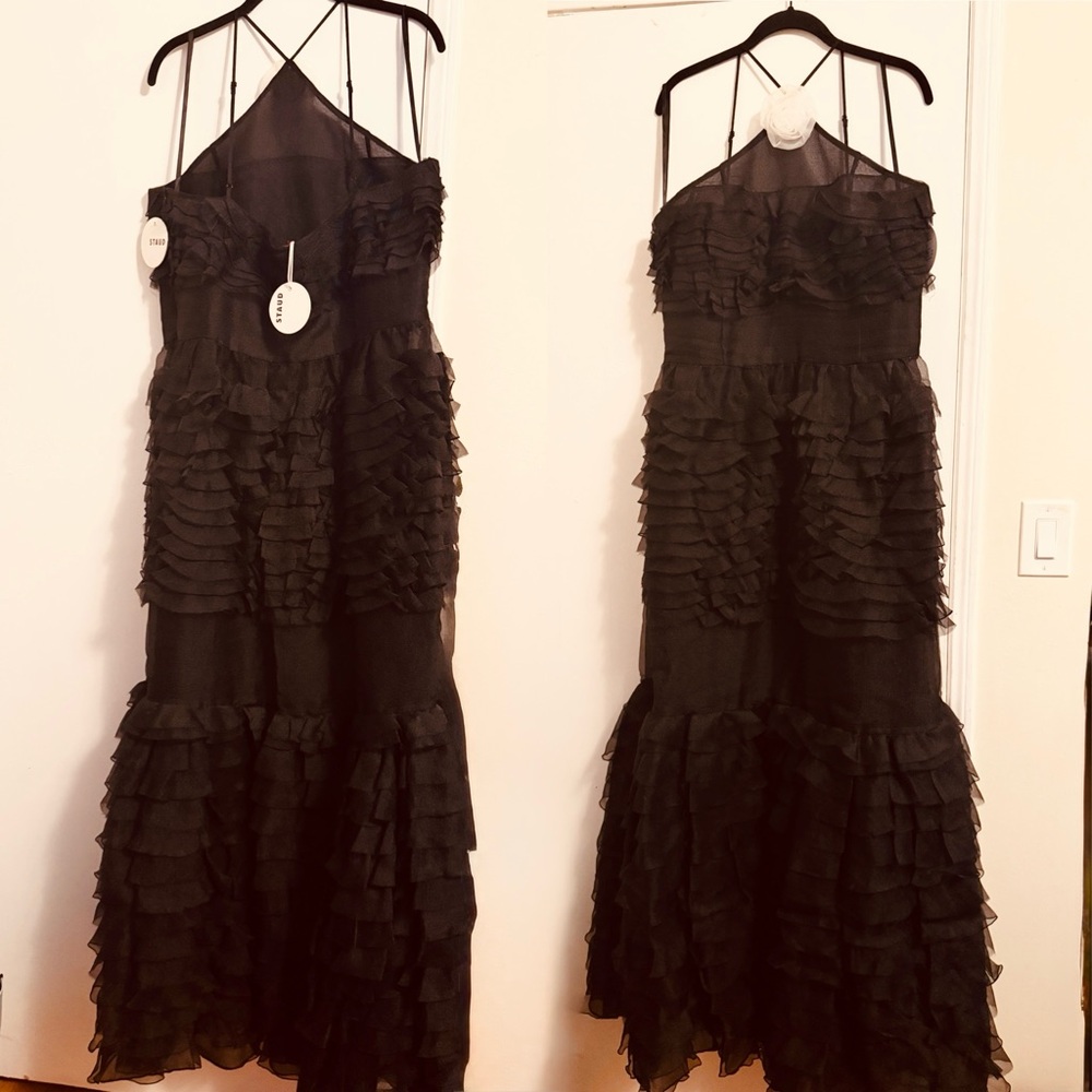 Staud
Florian Tiered Ruffle Halter Gown - Picture 9 of 9